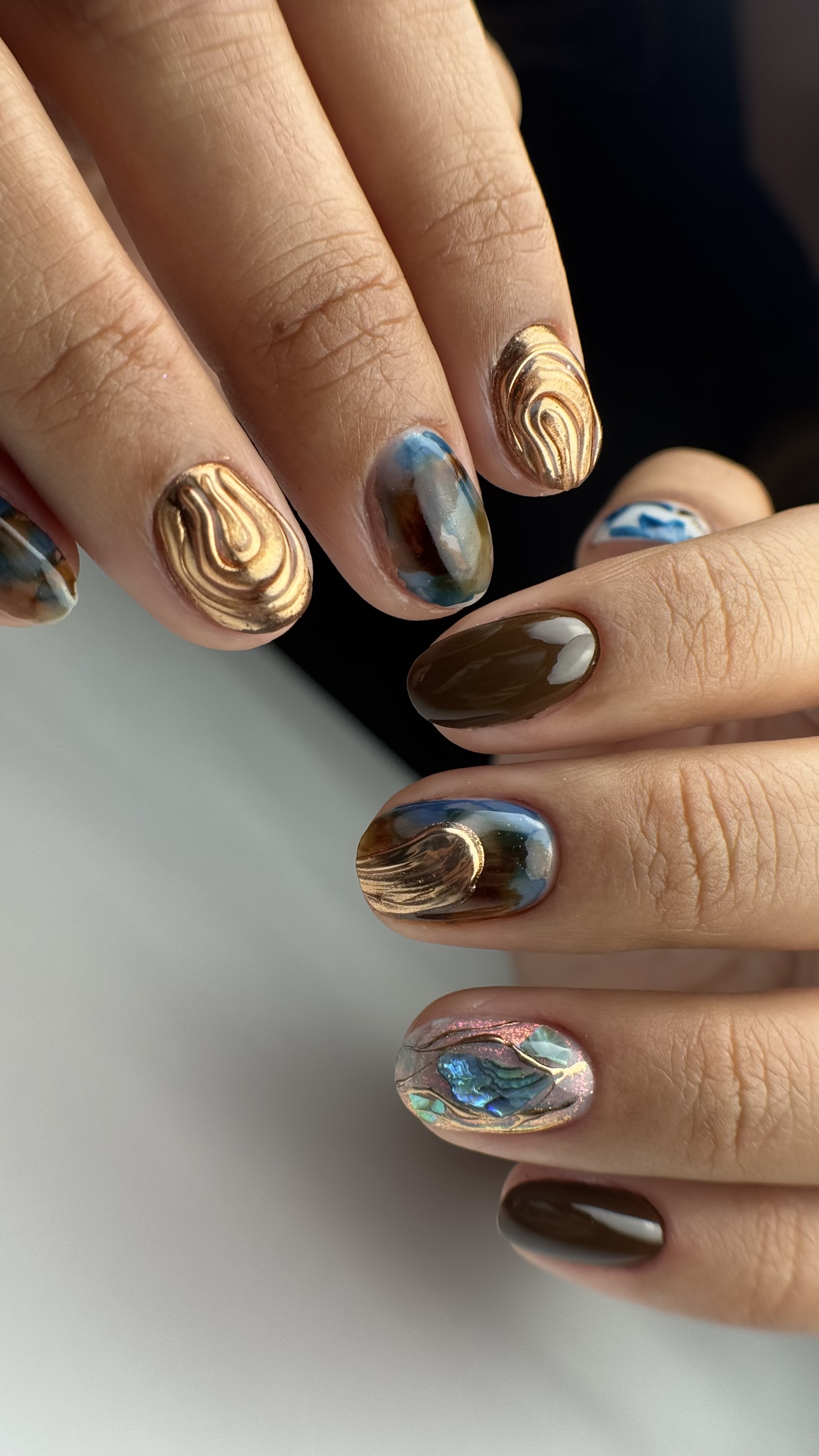 Russian Manicure with Builder Gel and Art Tier 4